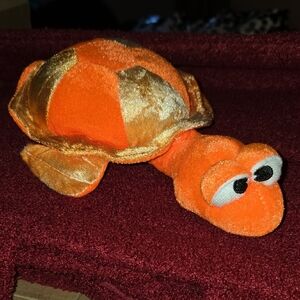Orange Plush Turtle Toy